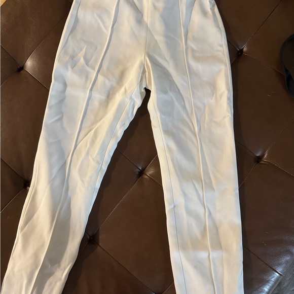 Chic white cropped trousers - Picture 6 of 7